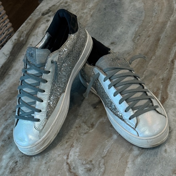 Women’s P448 Silver glitter sneakers- Size 38 - Picture 10 of 12
